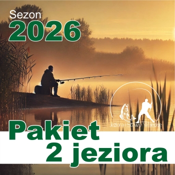 Pakiet 2 zezwoleń (połów z brzegu) na jedną osobę, różne jeziora w jednym terminie (Zezwolenie cały sezon) '2026