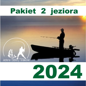 Pakiet 2 zezwoleń (połów z łodzi i z brzegu) na jedną osobę, różne jeziora w jednym terminie (Zezwolenie roczne) '2024