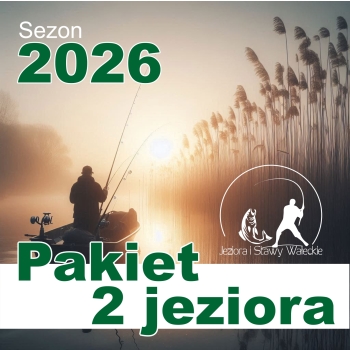 Pakiet 2 zezwoleń (połów z łodzi i z brzegu) na jedną osobę, różne jeziora w jednym terminie (Zezwolenie cały sezon) '2026